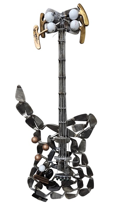 Vintage Golf Gifts  - Various Golf Clubs Guitar Sculpture from Vintage Golf Clubs VGG-GTR