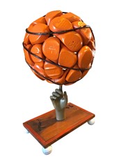 Custom Art Sculpture - Golf and Basketball BBALLSCULP