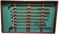 Custom Wall Art Golf Frame with Vintage Clubs CLB-FRM